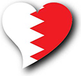 Billede af Bahrains flag [Heart2]