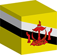Flag of Brunei image [Cube]