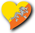 Flag of Bhutan image [Heart2]