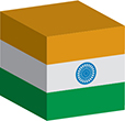 Flag of India image [Cube]