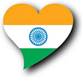 Flag of India image [Heart2]
