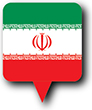 Flag of Iran image [Round pin]