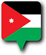 Flag of Jordan image [Round pin]