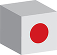 Flag of Japan image [Cube]