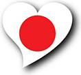 Flag of Japan image [Heart2]