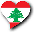 Flag of Lebanon image [Heart2]