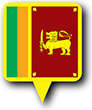 Flag of Sri Lanka image [Round pin]