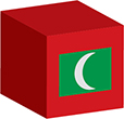 Flag of Maldives image [Cube]