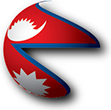 Flag of Nepal image [Hemisphere]