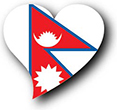 Flag of Nepal image [Heart2]