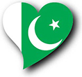 Flag of Pakistan image [Heart2]
