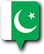 Flag of Pakistan image [Round pin]