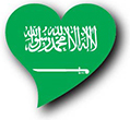 Flag of Saudi Arabia image [Heart2]
