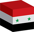Flag of Syria image [Cube]