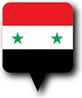 Flag of Syria image [Round pin]