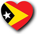 Flag of The Democratic Republic of Timor-Leste image [Heart1]