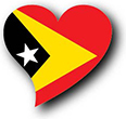 Flag of The Democratic Republic of Timor-Leste image [Heart2]