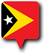 Flag of The Democratic Republic of Timor-Leste image [Round pin]