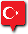 Flag of Turkey image [Round pin]