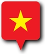 Flag of Vietnam image [Round pin]