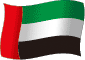 Flag of United Arab Emirates flickering gradation image