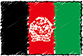Afghanistans flag håndskrevet billede