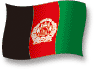 Flag of Afghanistan flickering gradation shadow image