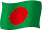 Flag of Bangladesh flickering gradation image