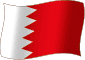 Bahrains flag flimrende gradueringsbillede