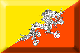 Flag of Bhutan emboss image