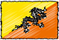 Flag of Bhutan handwritten image