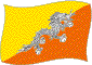 Flag of Bhutan flickering image