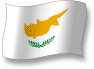 Flag of Cyprus flickering gradation shadow image