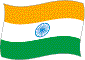 Flag of India flickering image