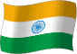 Flag of India flickering gradation image