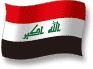 Flag of Iraq flickering gradation shadow image