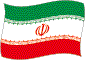 Flag of Iran flickering image