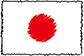 Flag of Japan handwritten image