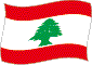 Flag of Lebanon flickering image