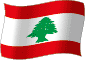 Flag of Lebanon flickering gradation image