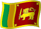 Flag of Sri Lanka flickering gradation image