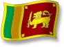 Flag of Sri Lanka flickering gradation shadow image