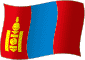 Flag of Mongolia flickering gradation image