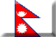 Flag of Nepal emboss image