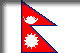 Flag of Nepal drop shadow image