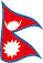 Flag of Nepal flickering image