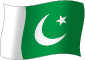 Flag of Pakistan flickering gradation image