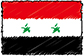 Flag of Syria handwritten image