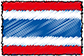 Flag of Thailand handwritten image