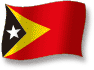 Flag of The Democratic Republic of Timor-Leste flickering gradation shadow image